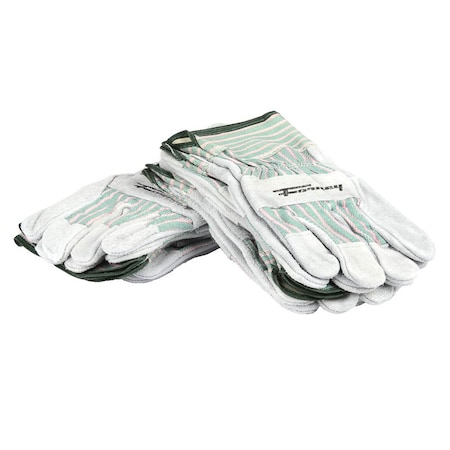 Forney Standard Cowhide Leather Palm Work Gloves Menfts L, PK6 53203